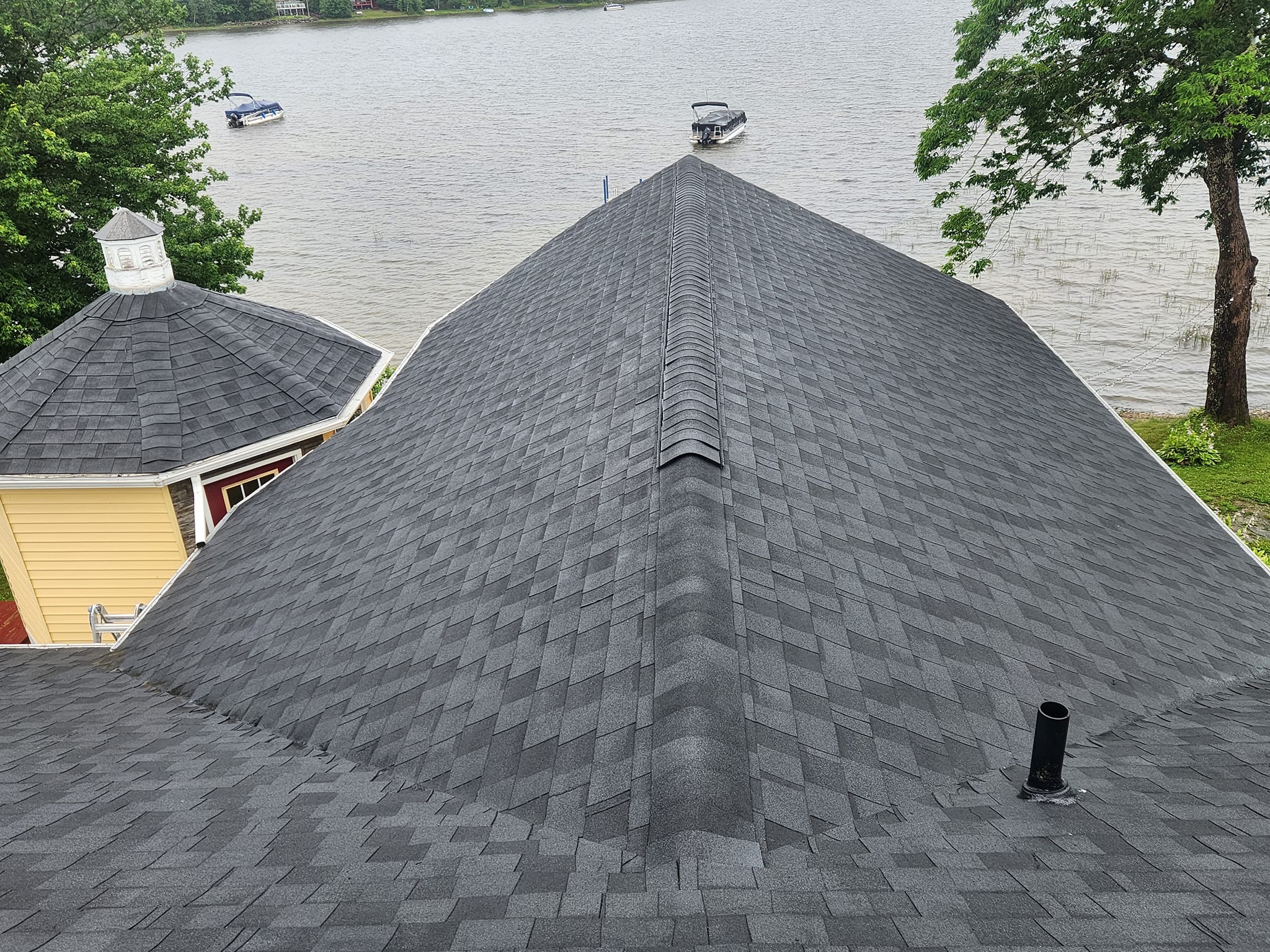 Completed roofing project